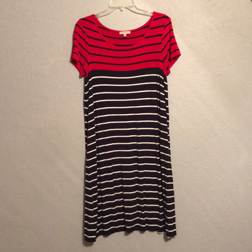 Long Swing Style T - Shirt Dress